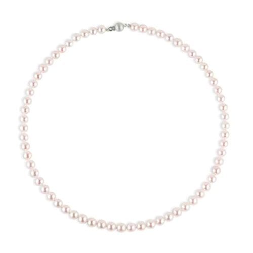 AAA 6.5-7mm White Japanese Akoya Pearl Necklace - Image 2